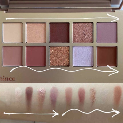 ニューデップスアイシャドウパレット/hince/アイシャドウパレットを使ったクチコミ(2枚目)