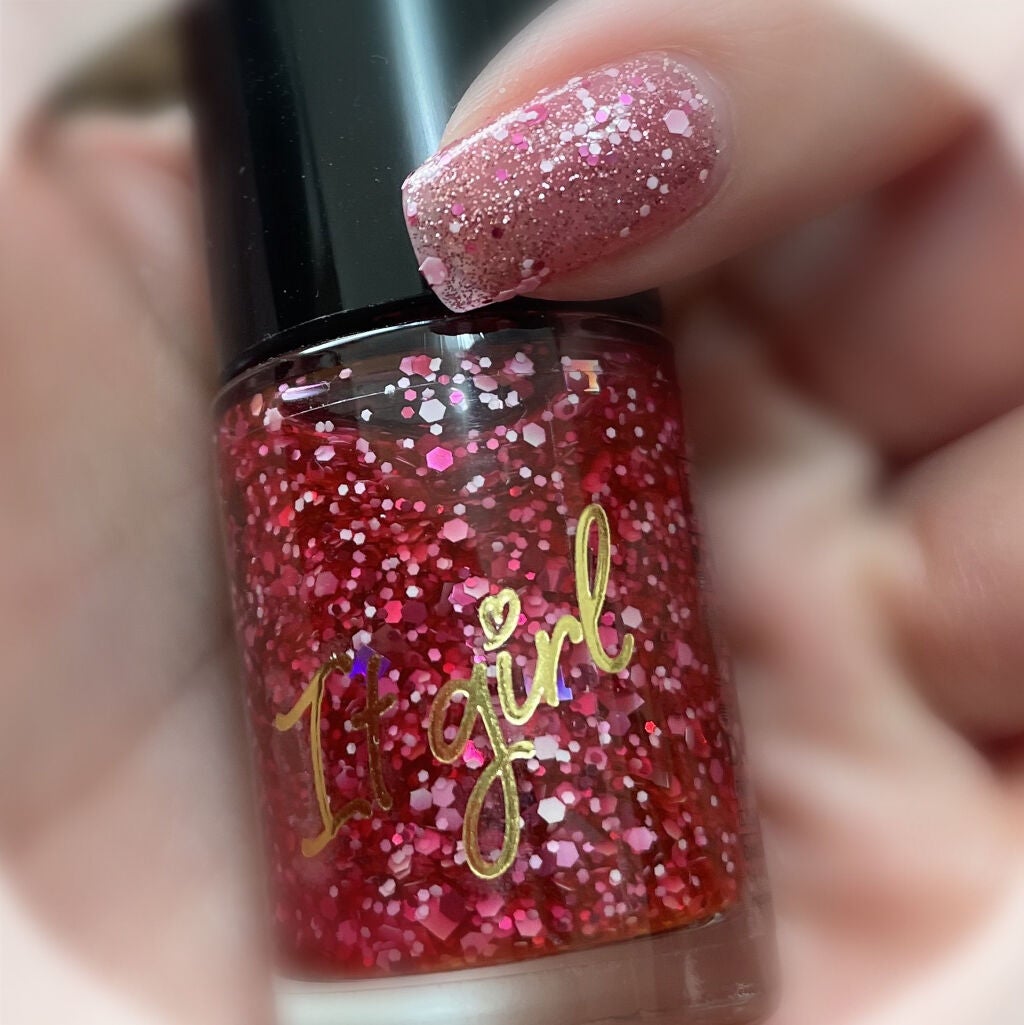 ITGグリッターネイル/DAISO/マニキュアを使ったクチコミ(4枚目)