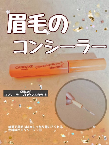 コンシーラーブロウマスカラ/キャンメイク/その他アイブロウを使ったクチコミ(1枚目)