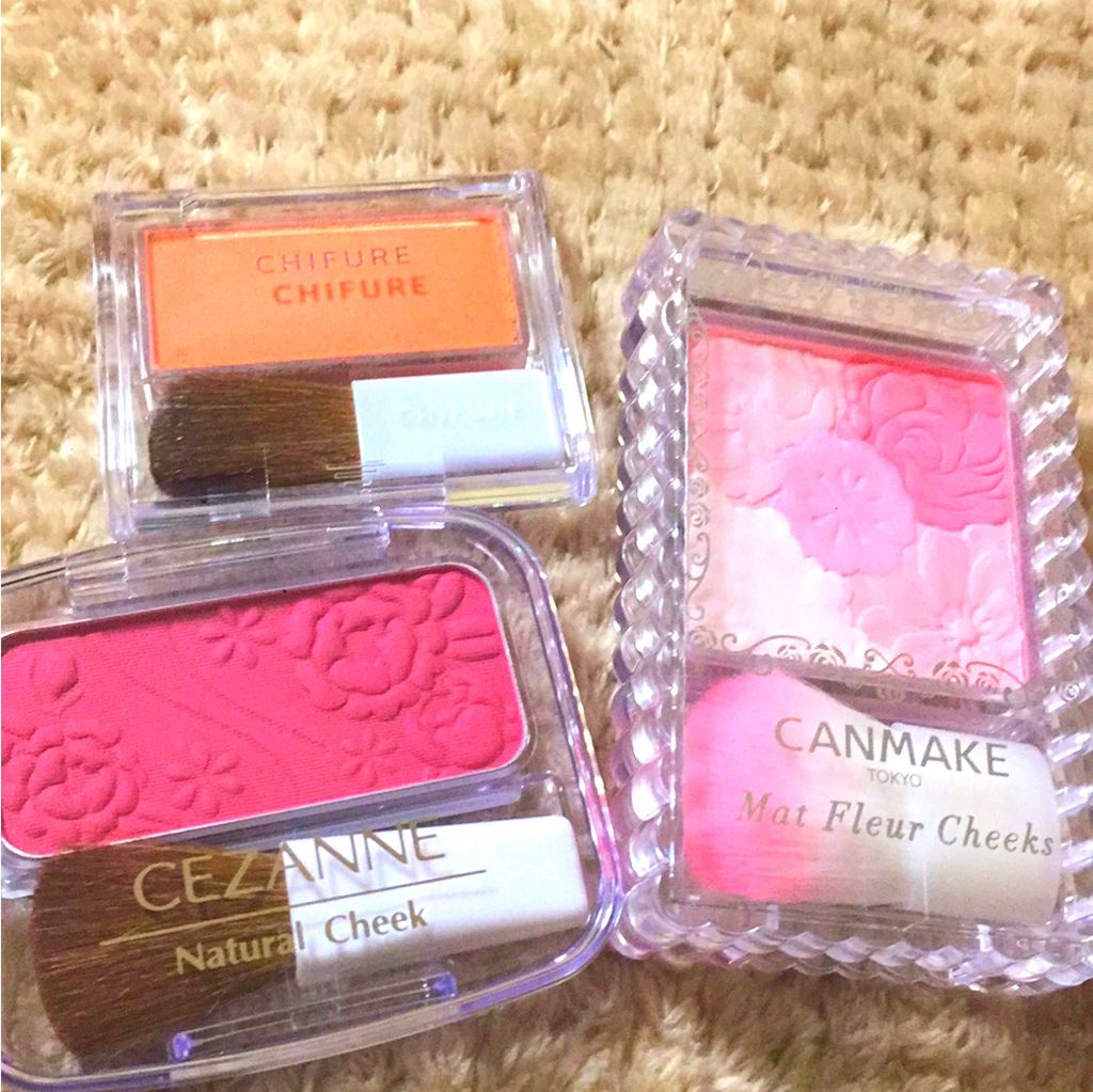 グロウフルールチークス/キャンメイク/パウダーチークを使ったクチコミ（1枚目）