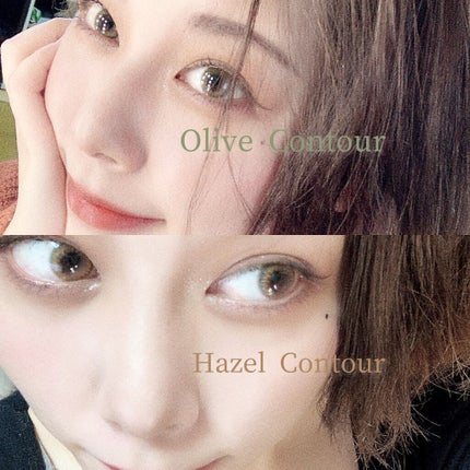 シェリーク オリーブコントゥア/シェリーク/カラーコンタクトレンズの画像