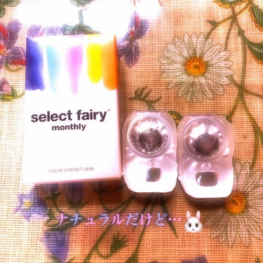 セレクトフェアリー マンスリー (select fairy monthly) NATURAL BROWN/FAIRY/１ヶ月（１MONTH）カラコンを使ったクチコミ（1枚目）