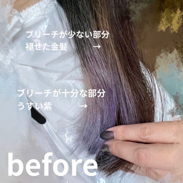 ヘアカラークリーム ヴァイオレットナイト Violet Night/マニックパニック/ヘアカラーを使ったクチコミ（2枚目）