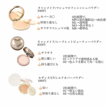 【旧品】マシュマロフィニッシュパウダー/キャンメイク/プレストパウダーを使ったクチコミ（2枚目）