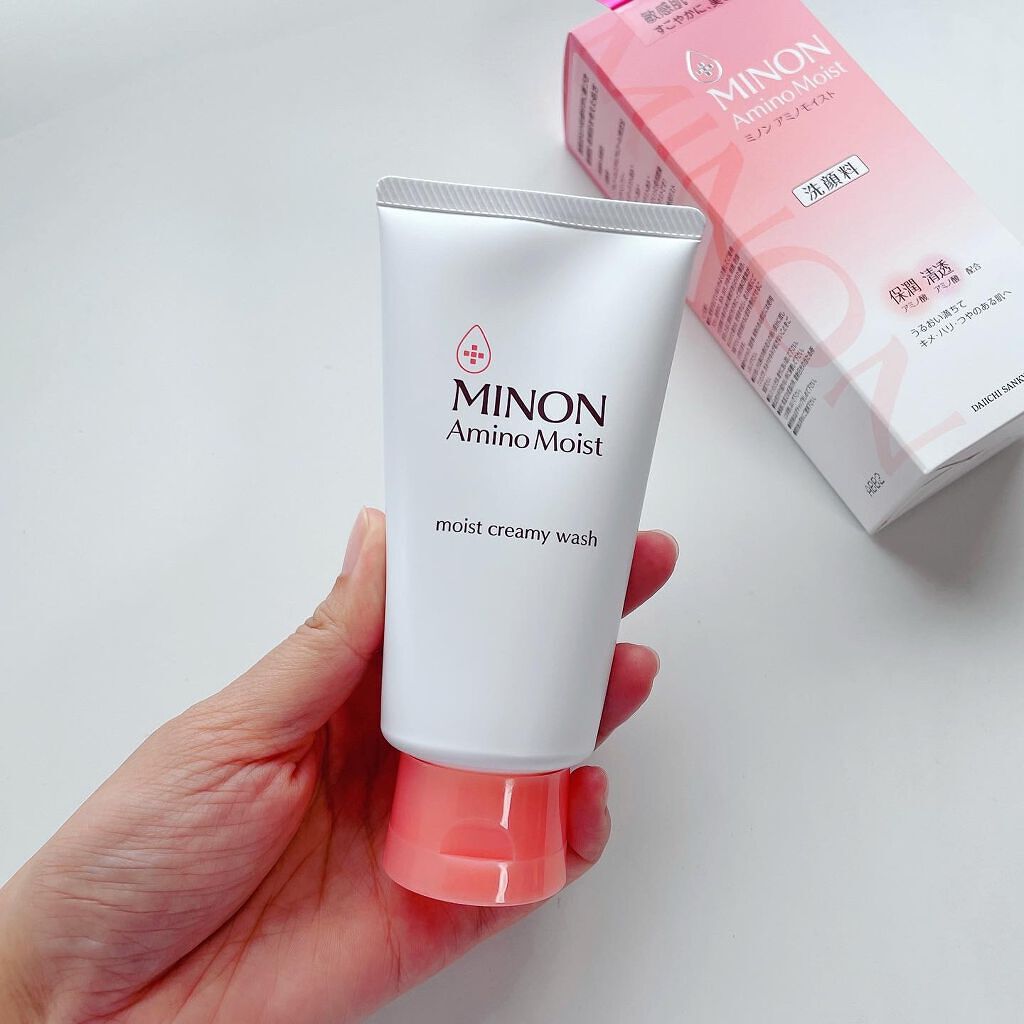 アミノモイスト モイストクリーミィ ウォッシュ/ミノン/洗顔フォームを使ったクチコミ(1枚目)