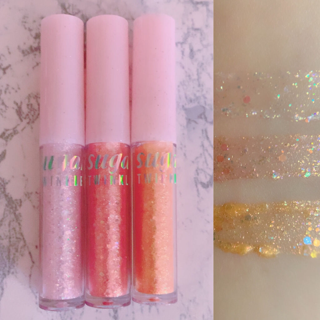 シュガー トゥインクル リキッド グリッター/PERIPERA/グリッターを使ったクチコミ（2枚目）