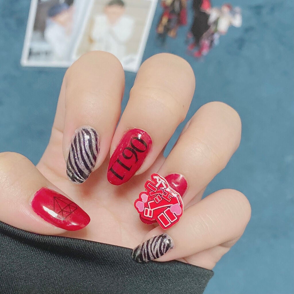 ジェルネイル(ライト対応)/セリア/ジェルネイルを使ったクチコミ(4枚目)