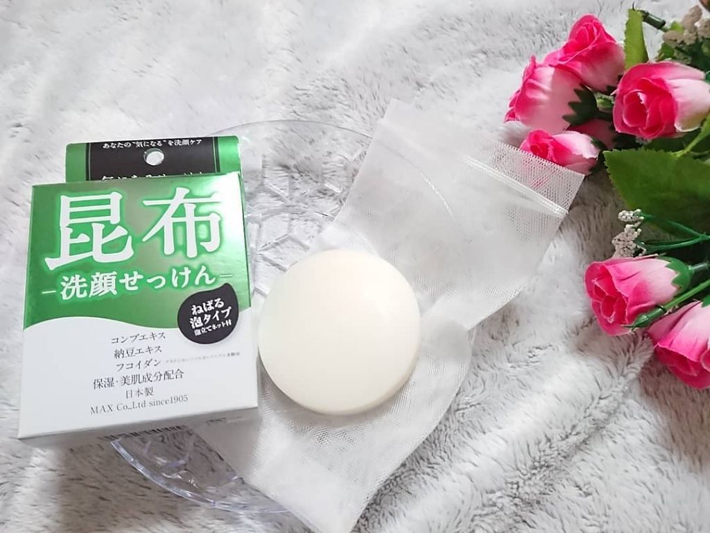 気になる洗顔石けん 昆布/マックス/洗顔石鹸を使ったクチコミ(4枚目)