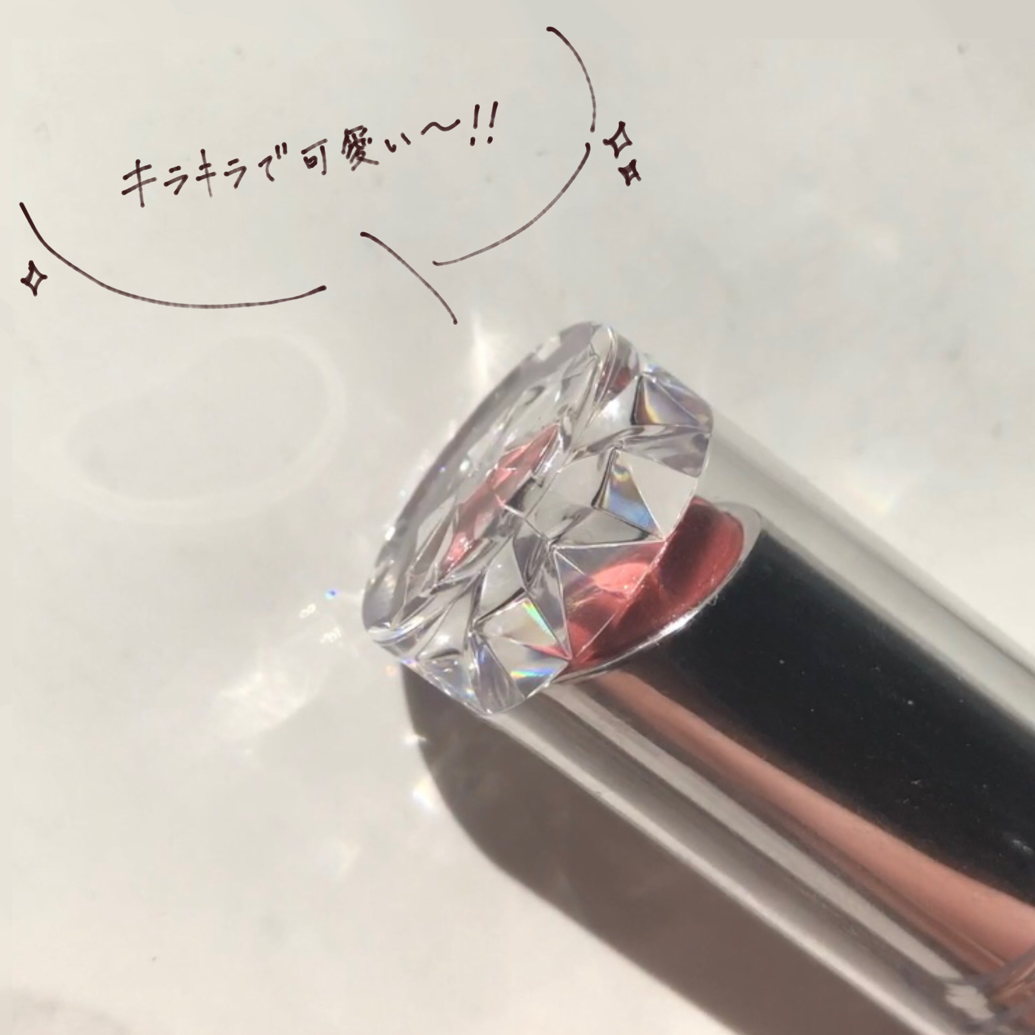 ラスティンググロスリップ/CEZANNE/口紅を使ったクチコミ（2枚目）