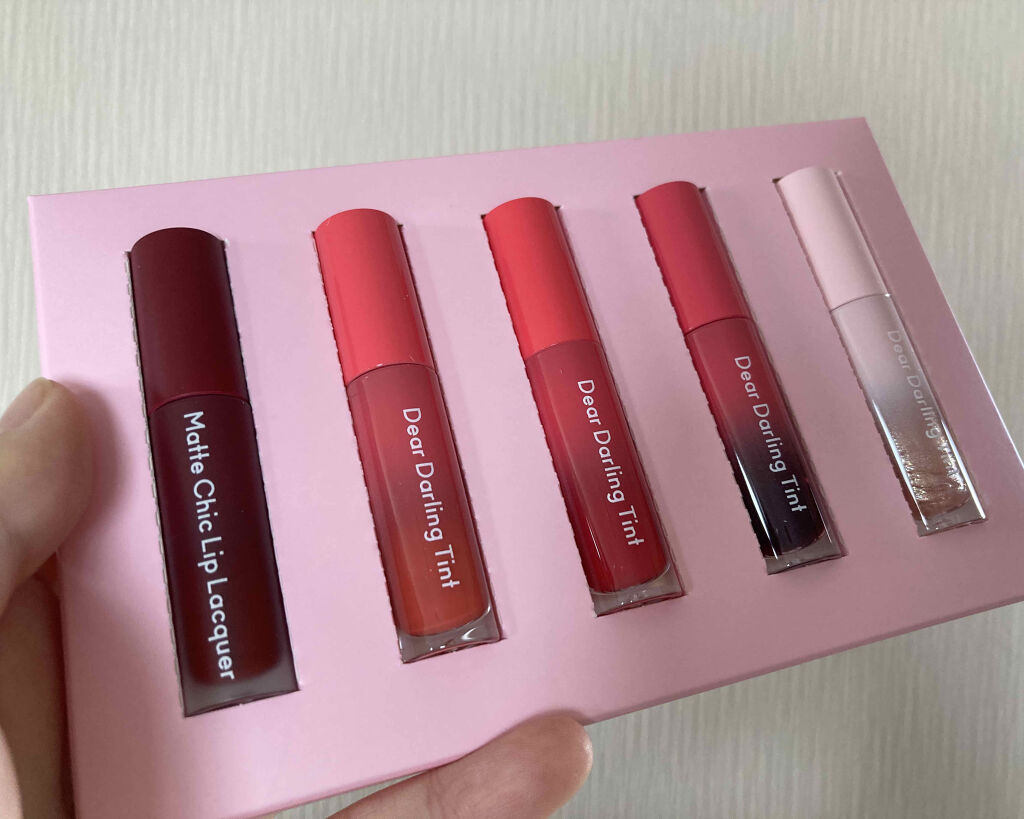 ミニリップキット ベストラブ/ETUDE/口紅を使ったクチコミ（2枚目）