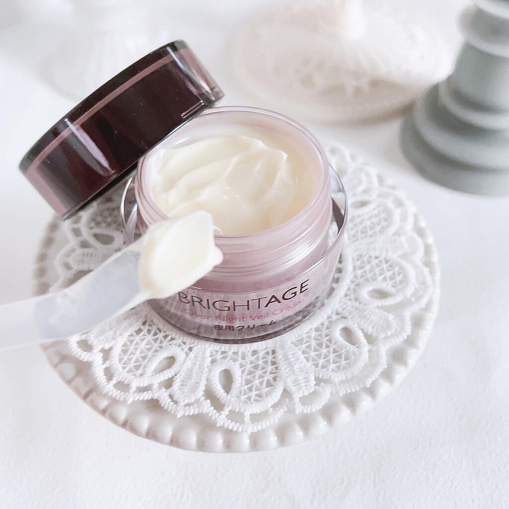 オーバーナイト ヴェールクリーム/BRIGHTAGE/フェイスクリームを使ったクチコミ（3枚目）