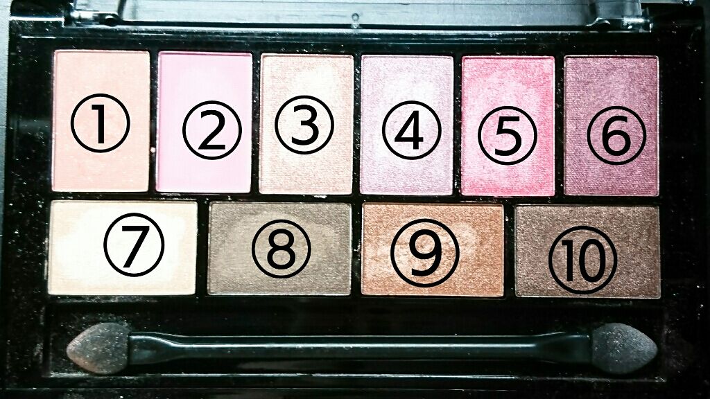 10カラーアイシャドウ/エンジェルハート/アイシャドウパレットを使ったクチコミ（2枚目）