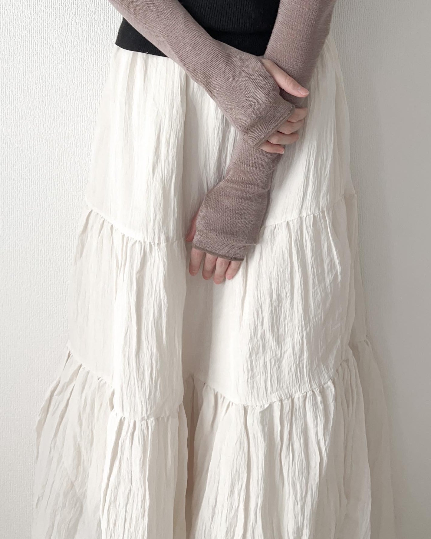 ふんわりシルクのUVアームカバー/セシール/その他を使ったクチコミ(1枚目)