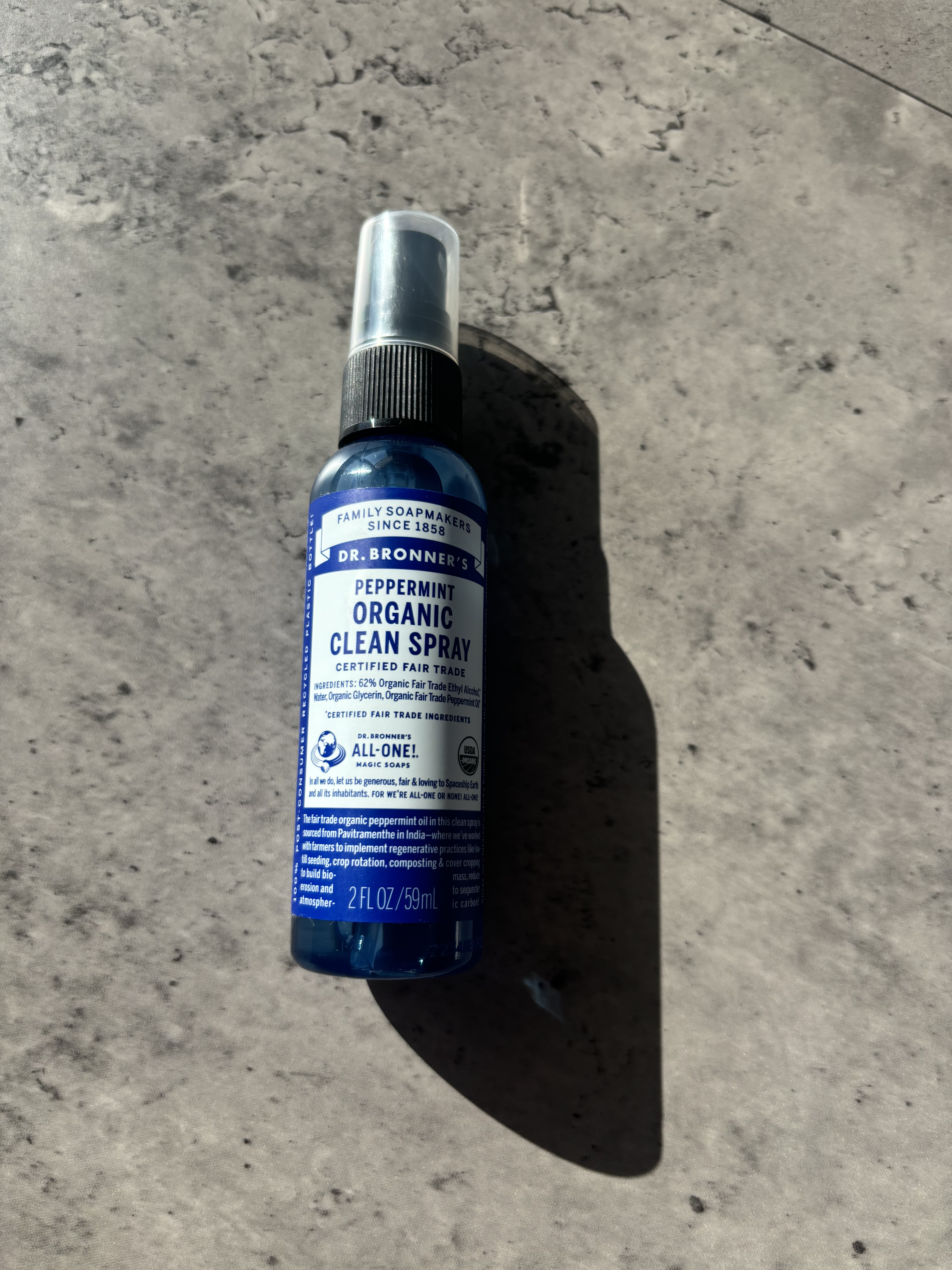 オーガニッククリーンスプレー ペパーミント/ドクターブロナー/その他を使ったクチコミ（1枚目）