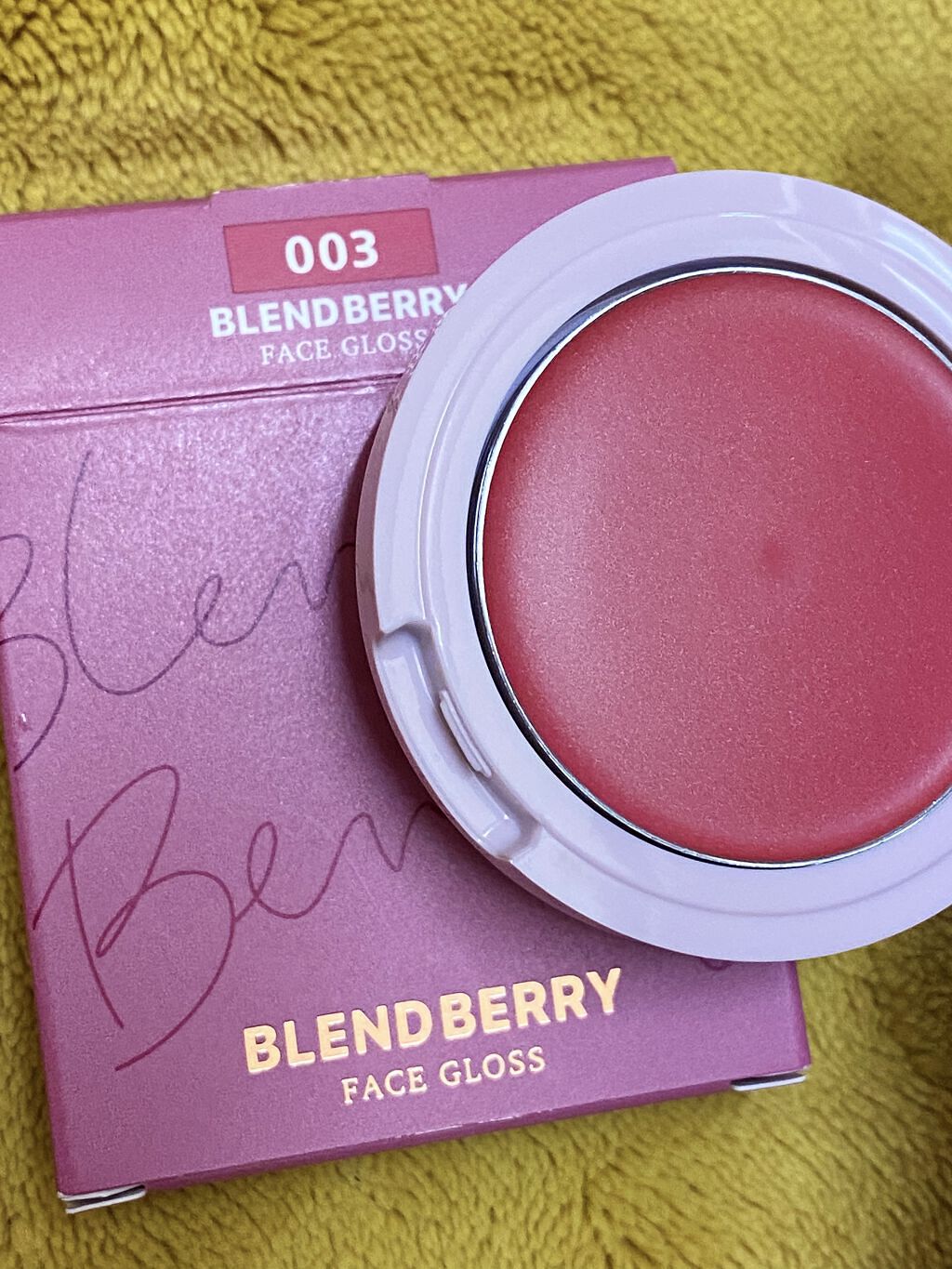 フェイスグロス 003 ザクロ/BLEND BERRY/ジェル・クリームチークを使ったクチコミ（1枚目）