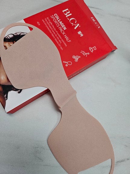 ブルカコラーゲン ゴルフマスクパックハーフ/BLCA/シートマスク・パックを使ったクチコミ(3枚目)