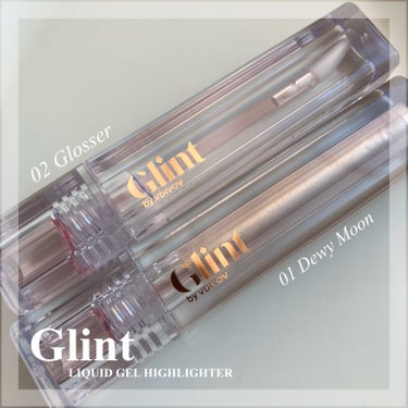 Glint リキッドハイライターのクチコミ「.
Glint 〻 グリント
￤リキッドジェルハイライター
￤  01 Dewy Moon  .....」（2枚目）
