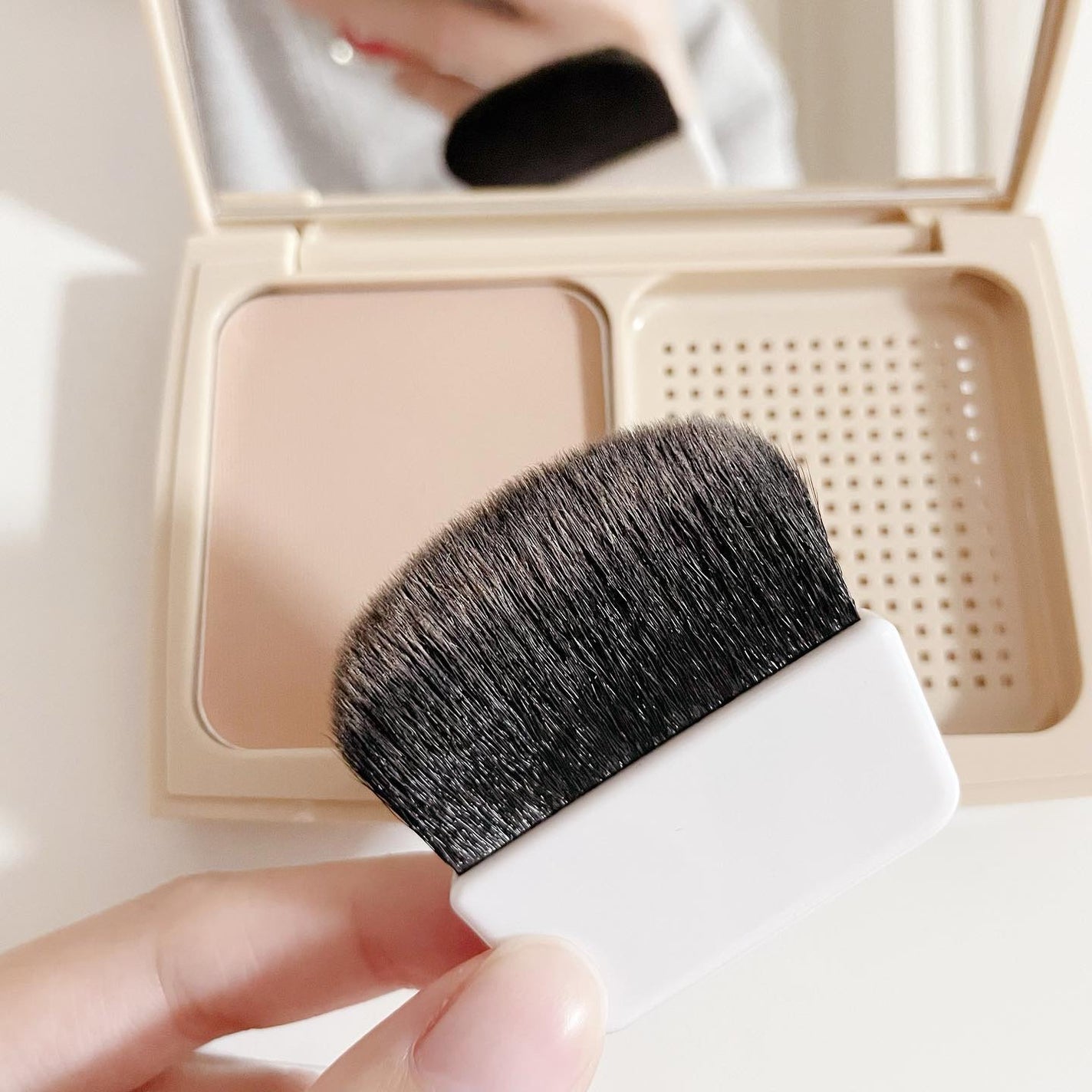 ピクジェリーク セラム パウダリー BB/Pesca(ペスカ)/パウダーファンデーションを使ったクチコミ(6枚目)