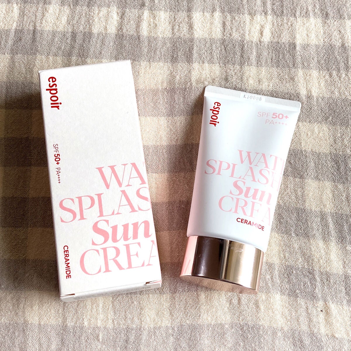 ウォータースプラッシュサンクリーム セラミド/espoir/日焼け止めクリームを使ったクチコミ(5枚目)