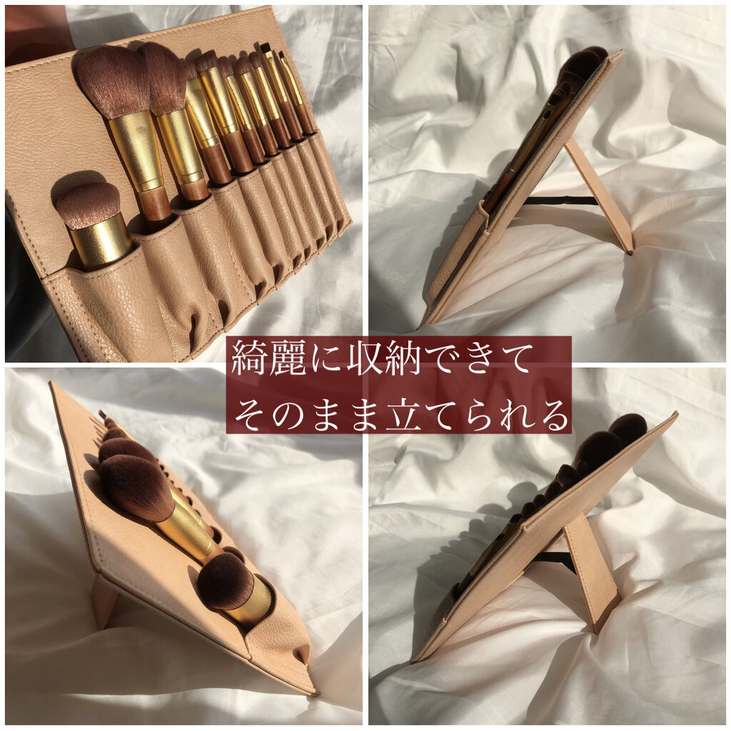 SIXPLUS X MARILYN 10本メイクアップブラシセット/SIXPLUS/メイクブラシを使ったクチコミ（3枚目）