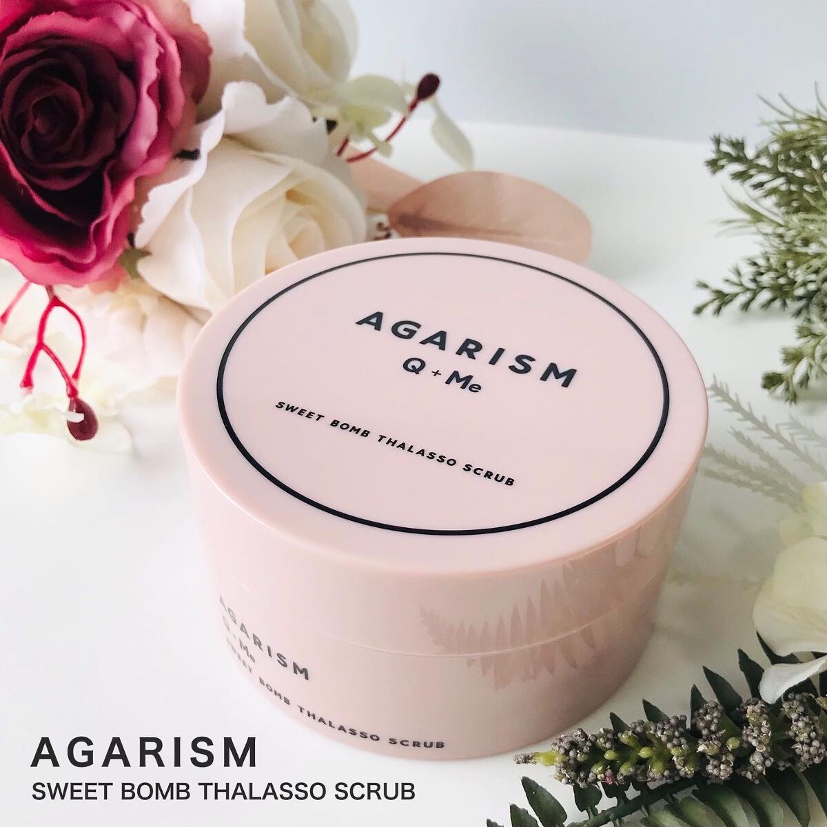 Q+Me スウィート ボム タラソ スクラブ/AGARISM/バスト・ヒップケアを使ったクチコミ（1枚目）