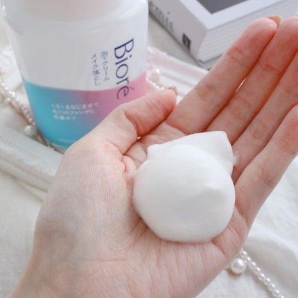 泡クリームメイク落とし/ビオレ/クレンジングクリームを使ったクチコミ(5枚目)