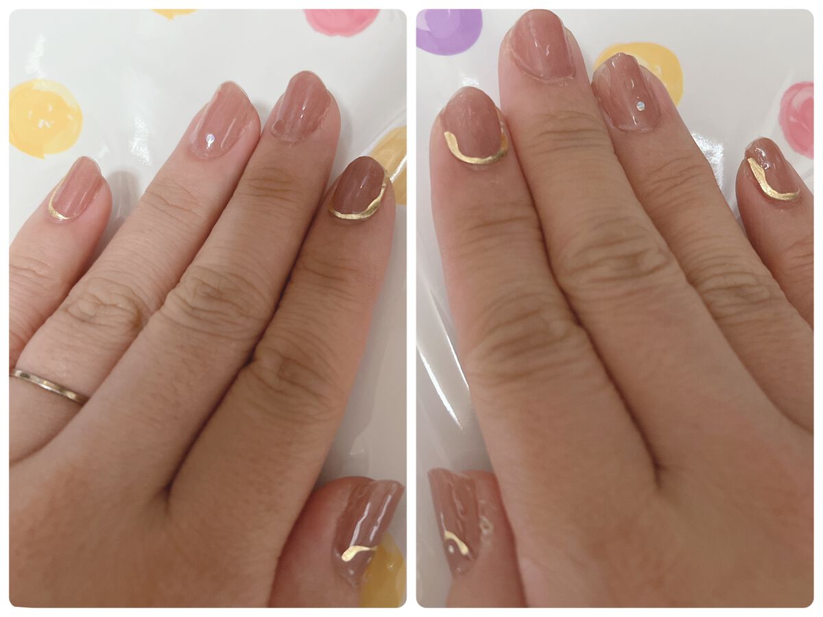 ネイルシール/セリア/ネイルシールを使ったクチコミ（3枚目）