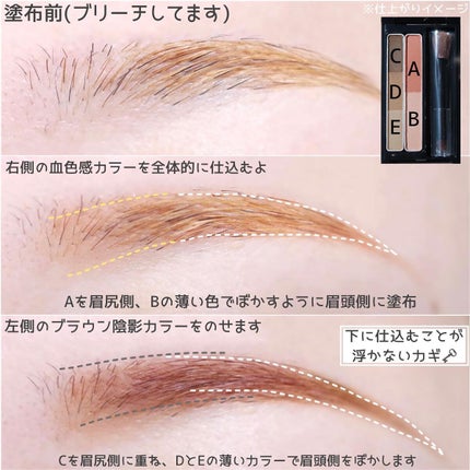 デザイニングアイブロウ3D(デュアルカラー)/KATE/パウダーアイブロウを使ったクチコミ(5枚目)