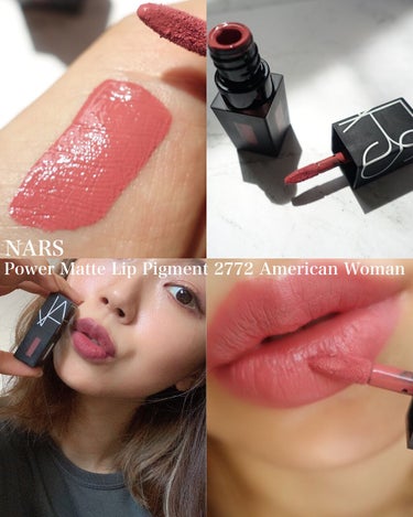 パワーマットリップピグメント 2772  チェスナットローズ/NARS/口紅を使ったクチコミ（1枚目）