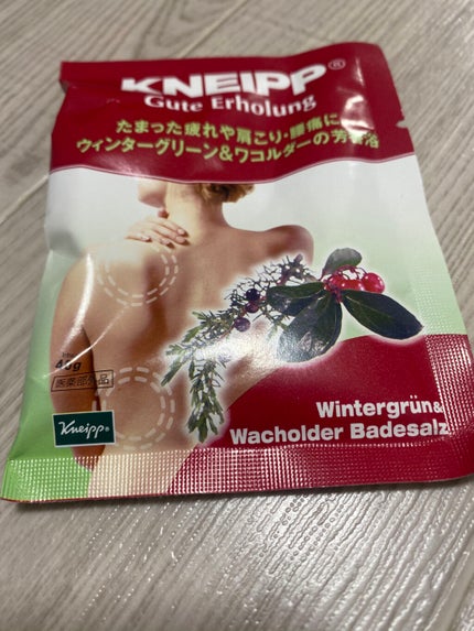 クナイプ グーテエアホールング バスソルト ウィンターグリーン&ワコルダーの香り/クナイプ/無機塩系入浴剤を使ったクチコミ(1枚目)