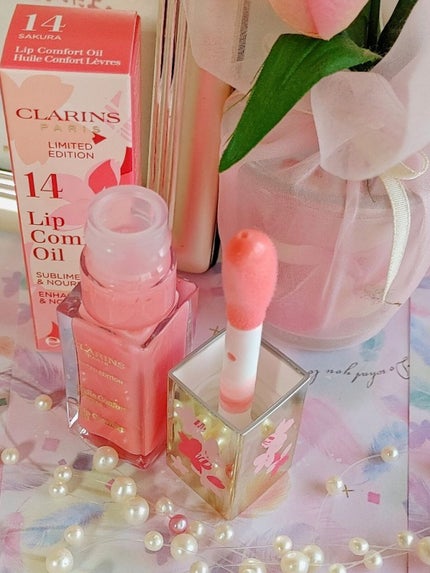 コンフォート リップオイル /CLARINS/リップグロスを使ったクチコミ(2枚目)
