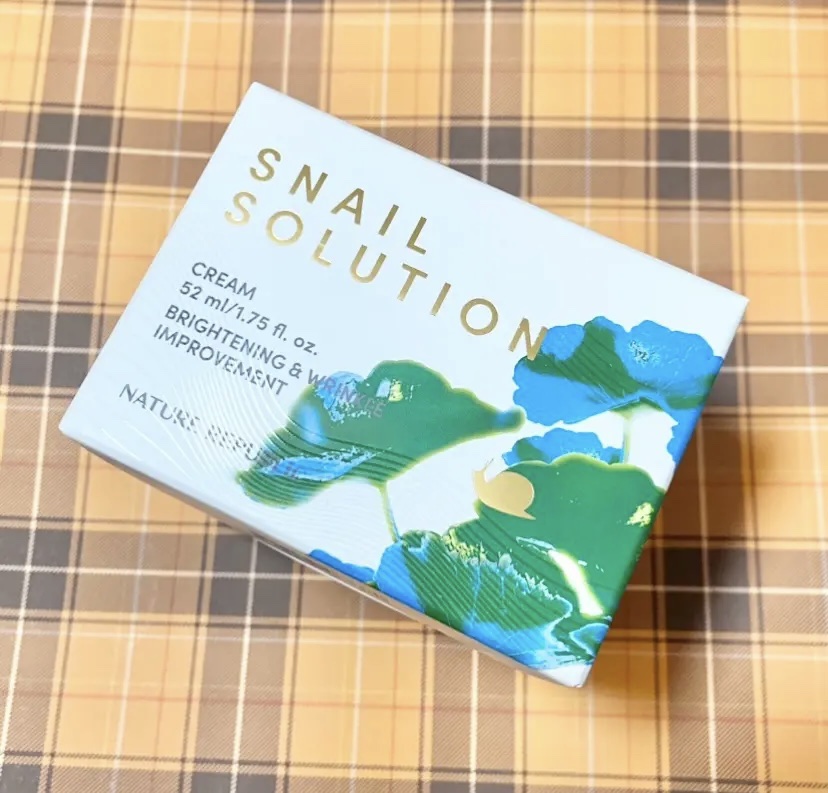 スネイルソリューションクリーム/ネイチャーリパブリック/フェイスクリームを使ったクチコミ（1枚目）