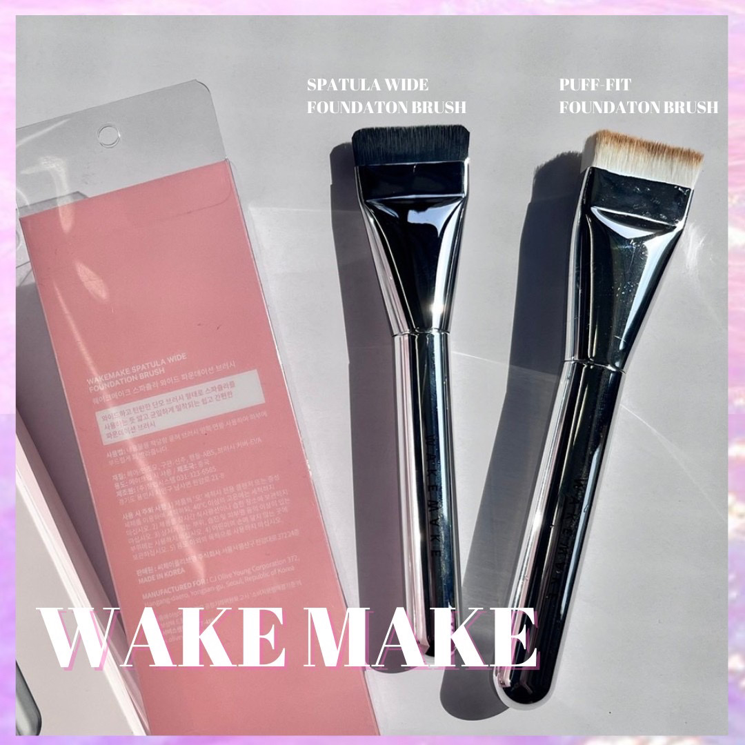 Spatula Wide Foundation Brush/wakemake/メイクブラシを使ったクチコミ（2枚目）