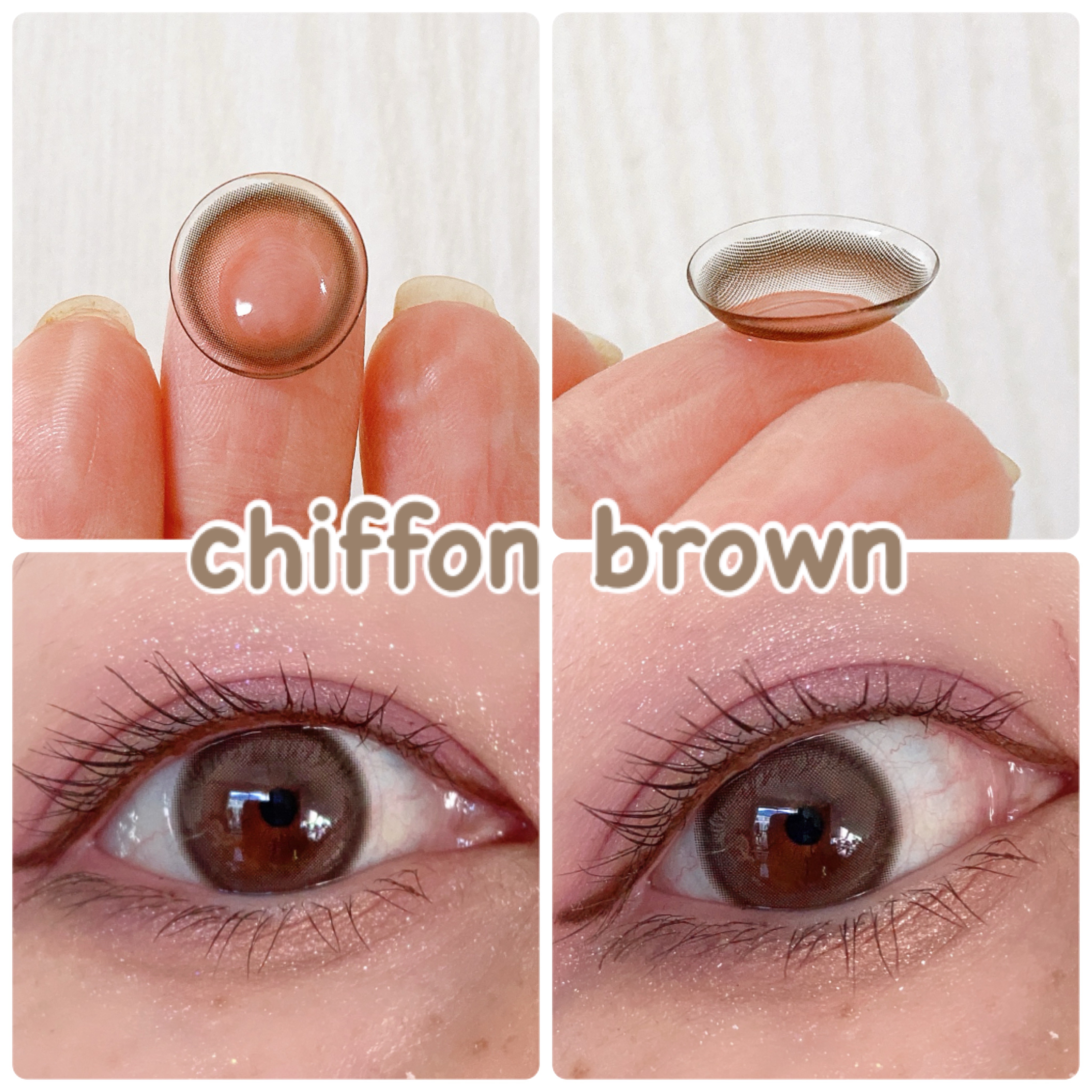 chiffon/meilly/ワンデー（１DAY）カラコンを使ったクチコミ（2枚目）