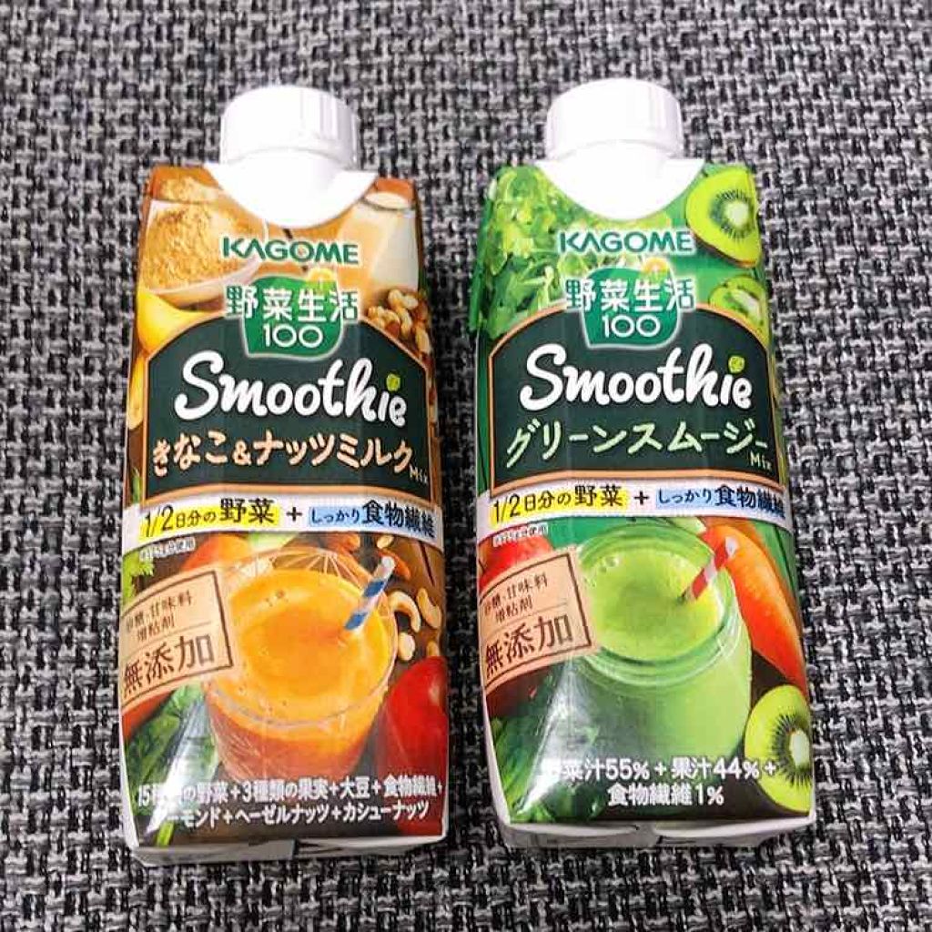 野菜生活１００ Smoothie グリーンスムージー/野菜生活１００/スムージーを使ったクチコミ（1枚目）