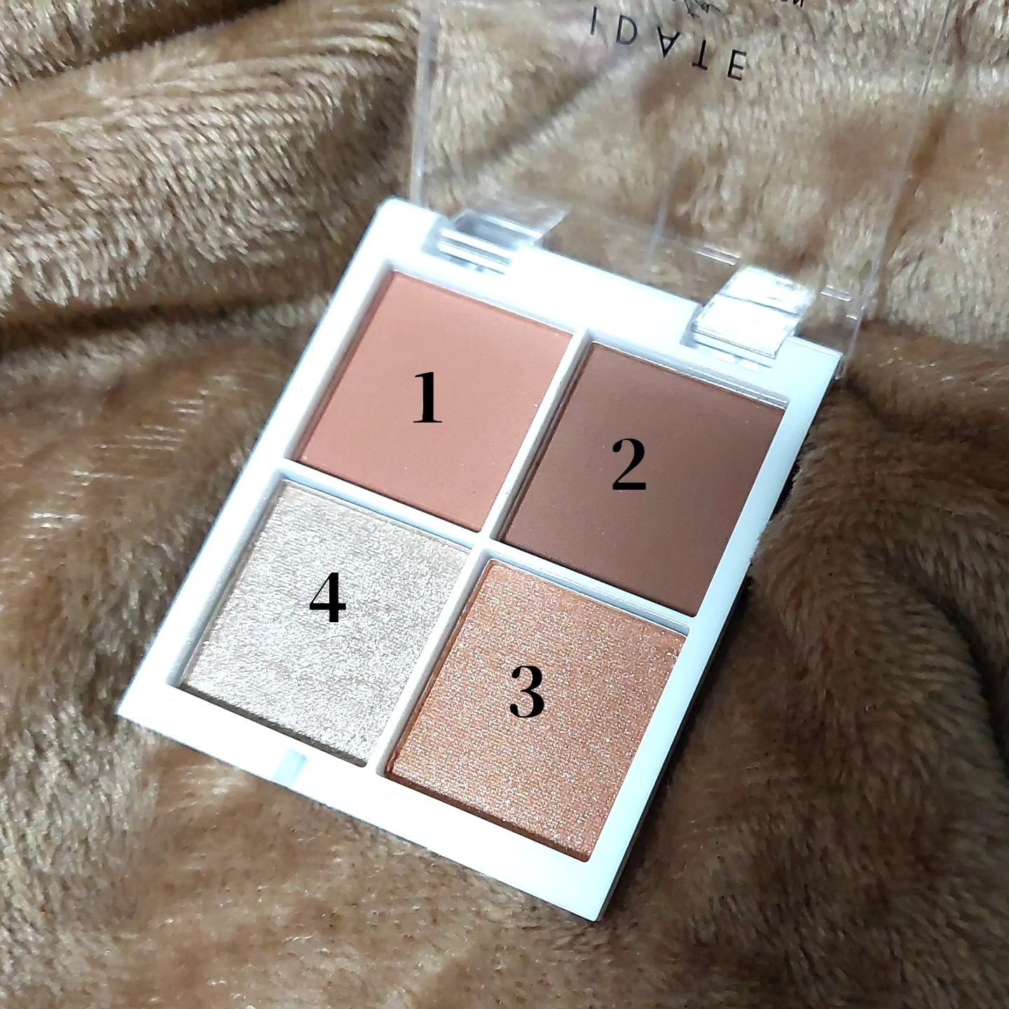 IDATE 4色アイシャドウパレット 02/IDATE/アイシャドウパレットを使ったクチコミ（2枚目）