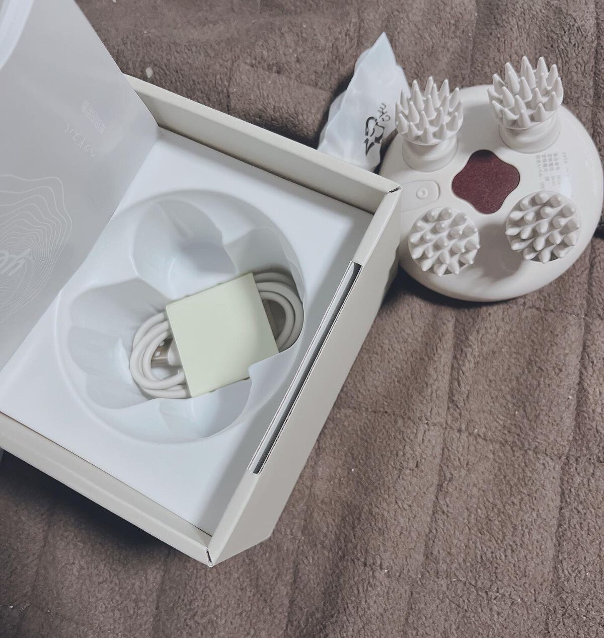 ヘッドスパ 電動頭皮ブラシ/yete/ヘッドマッサージャーを使ったクチコミ(1枚目)