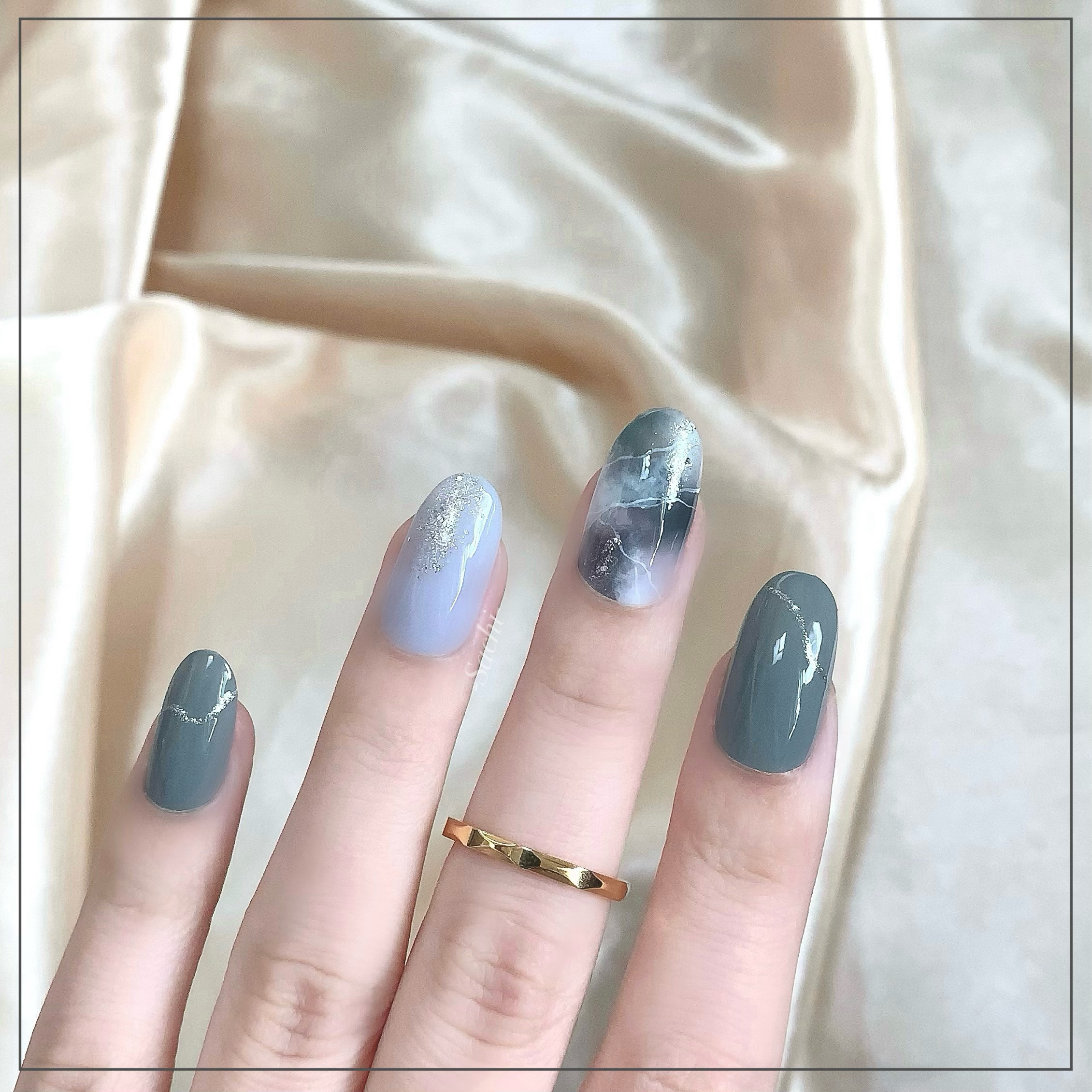 ネイルホリック Flower Layered color BL935 アヤメ/ネイルホリック/マニキュアを使ったクチコミ（3枚目）