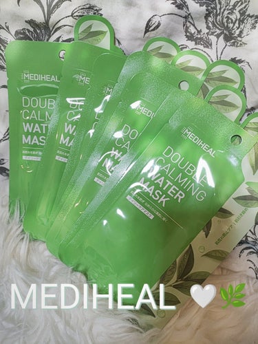 MEDIHEAL ダブルカーミングウォーターマスクのクチコミ「
MEDIHEAL💚🌿
ダブルカーミングウォーターマスク


メディヒールのセットを購入した時.....」（1枚目）