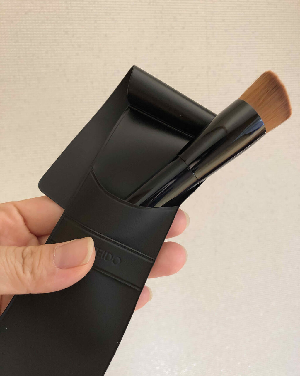 ファンデーション ブラシ 131　（専用ケース付き）/SHISEIDO/メイクブラシを使ったクチコミ（2枚目）