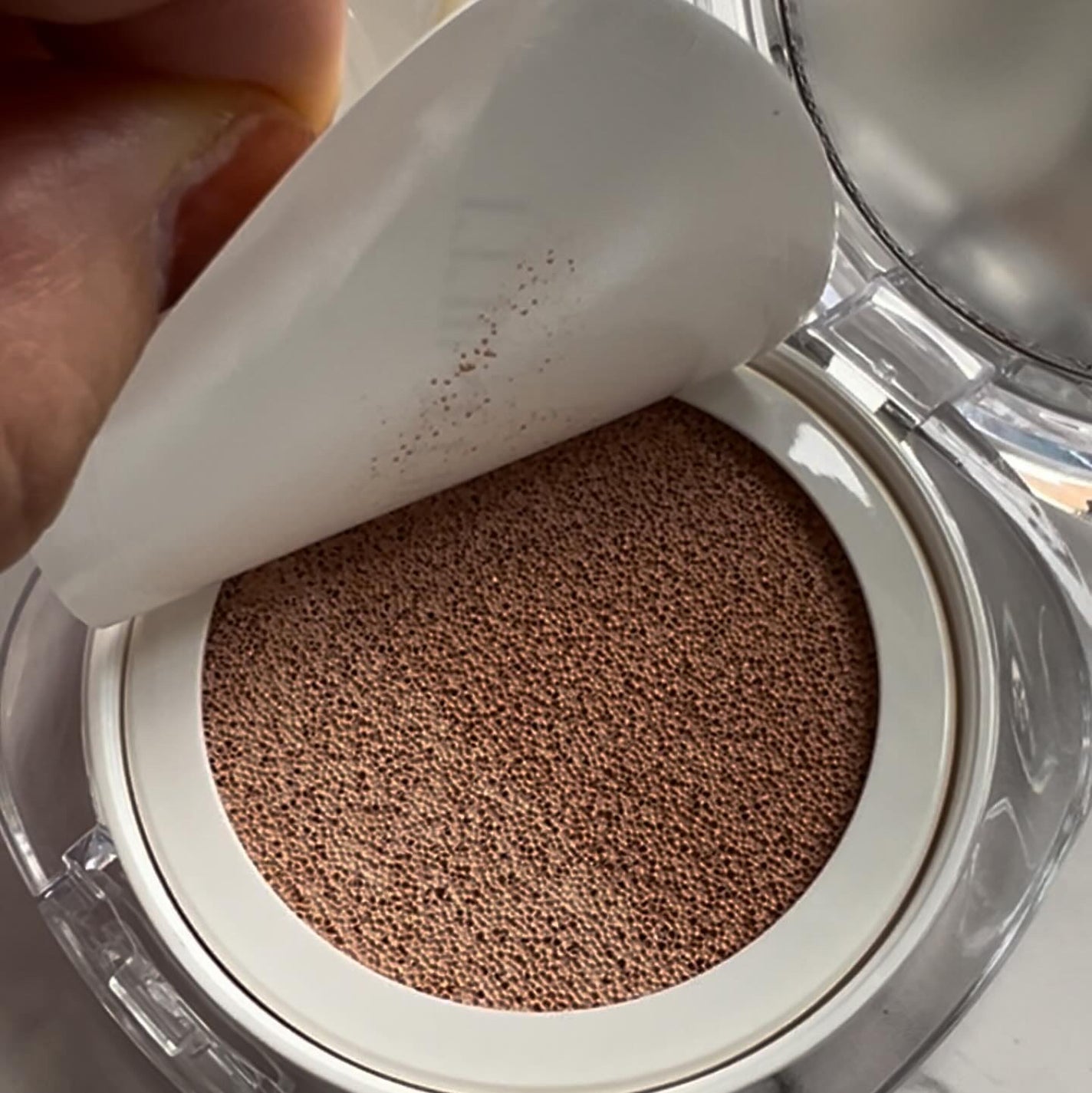 ツートンクッション/MILLIMILLI/クッションファンデーションを使ったクチコミ(6枚目)