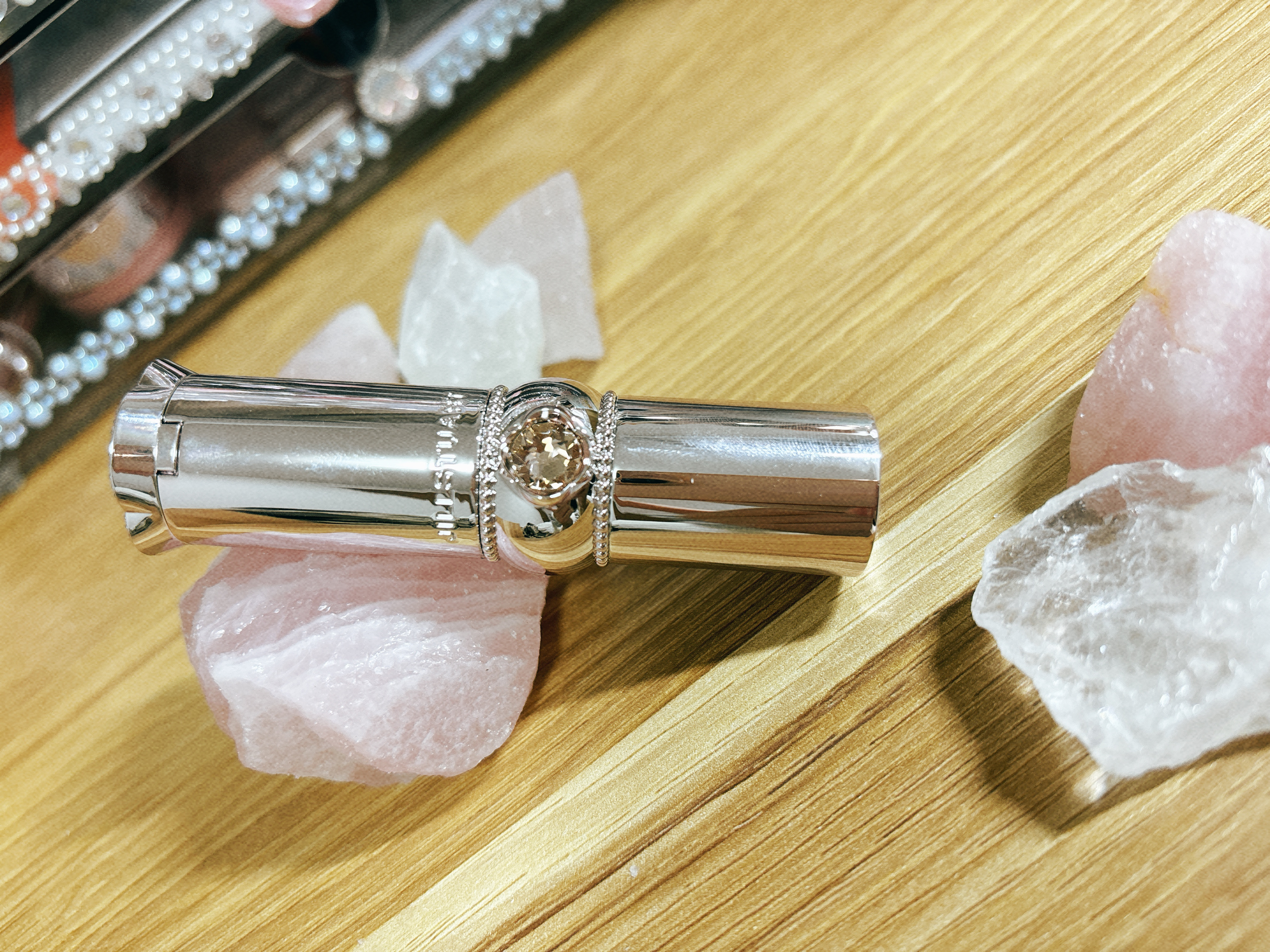 ジルスチュアート リップグロウ セラムバーム 110 aquamarine tears(限定)/JILL STUART/リップバームを使ったクチコミ（2枚目）