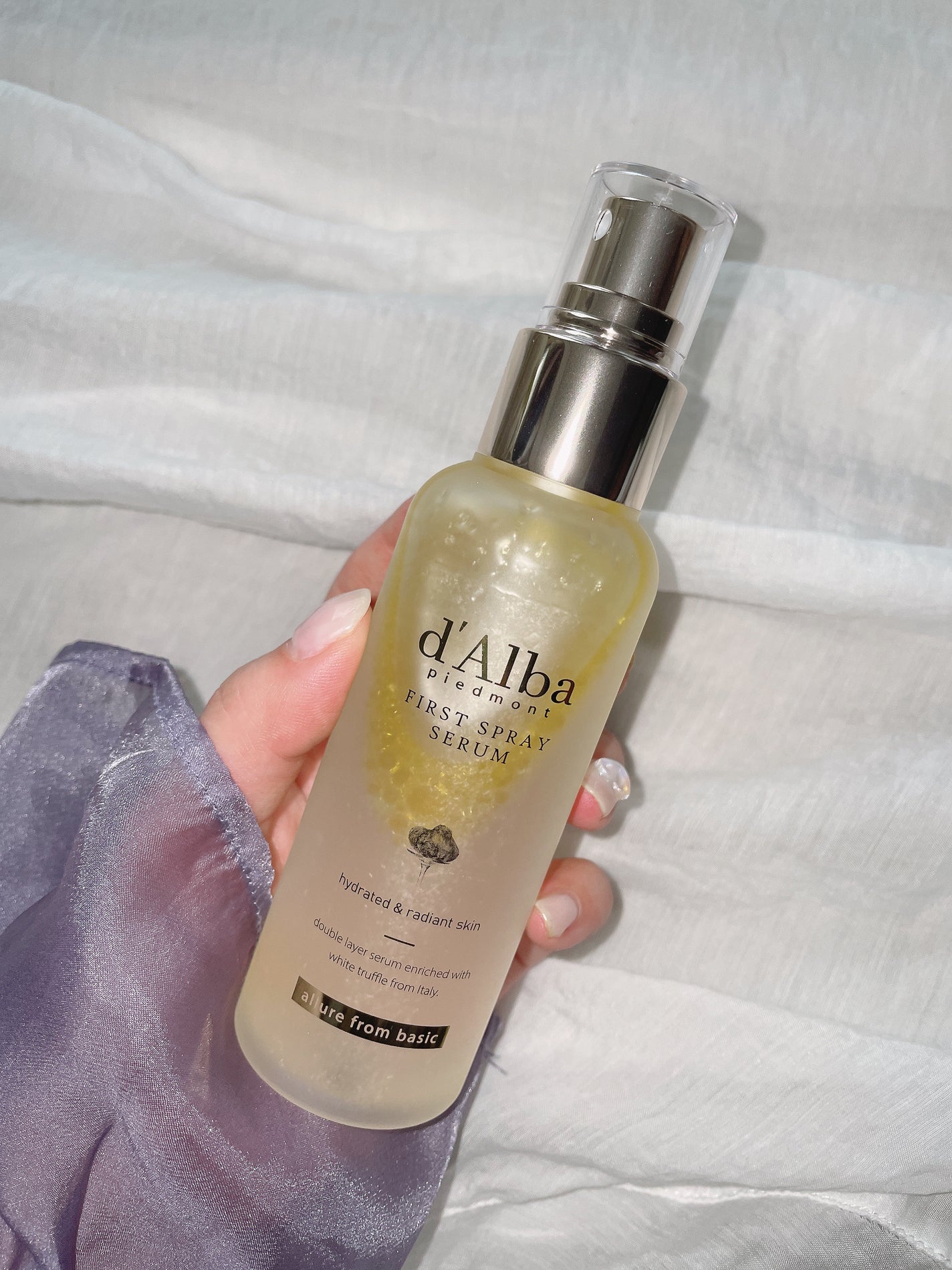 ダルバ ホワイトトリュフファーストスプレーセラム/ダルバ/ミスト状化粧水を使ったクチコミ(5枚目)
