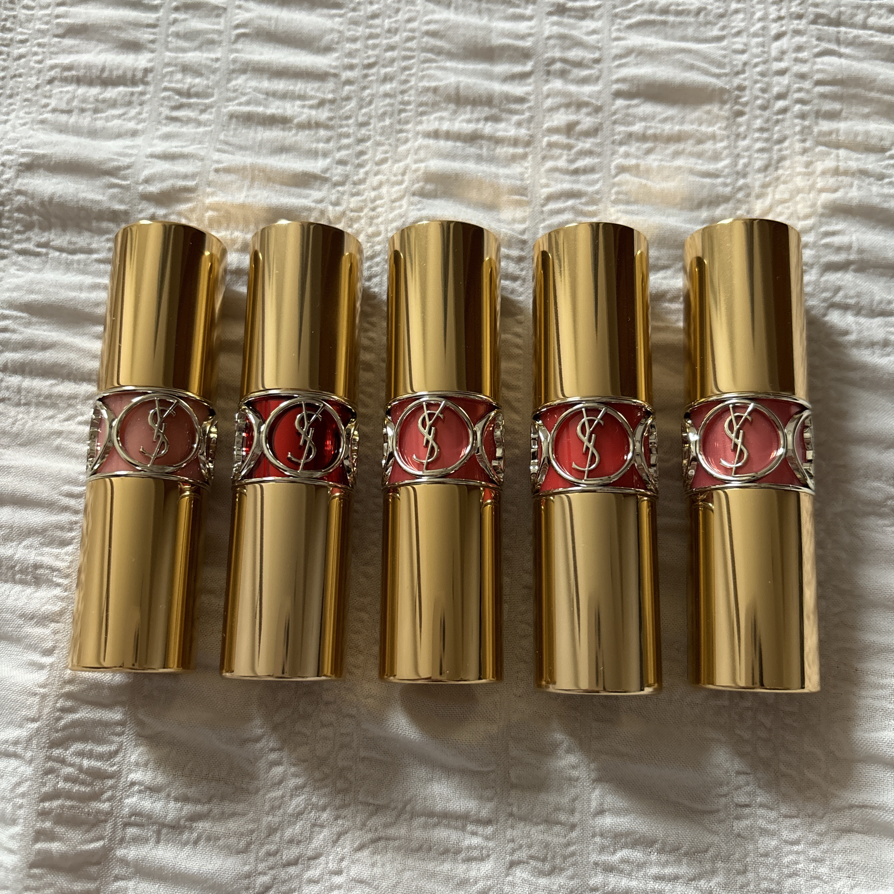 ルージュ ヴォリュプテ シャイン 012 コライユドルモン/YVES SAINT LAURENT BEAUTE/口紅を使ったクチコミ（1枚目）