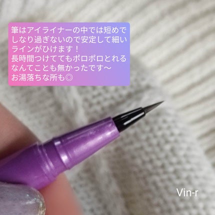 「密着アイライナー」ショート筆リキッド/デジャヴュ/リキッドアイライナーを使ったクチコミ(3枚目)