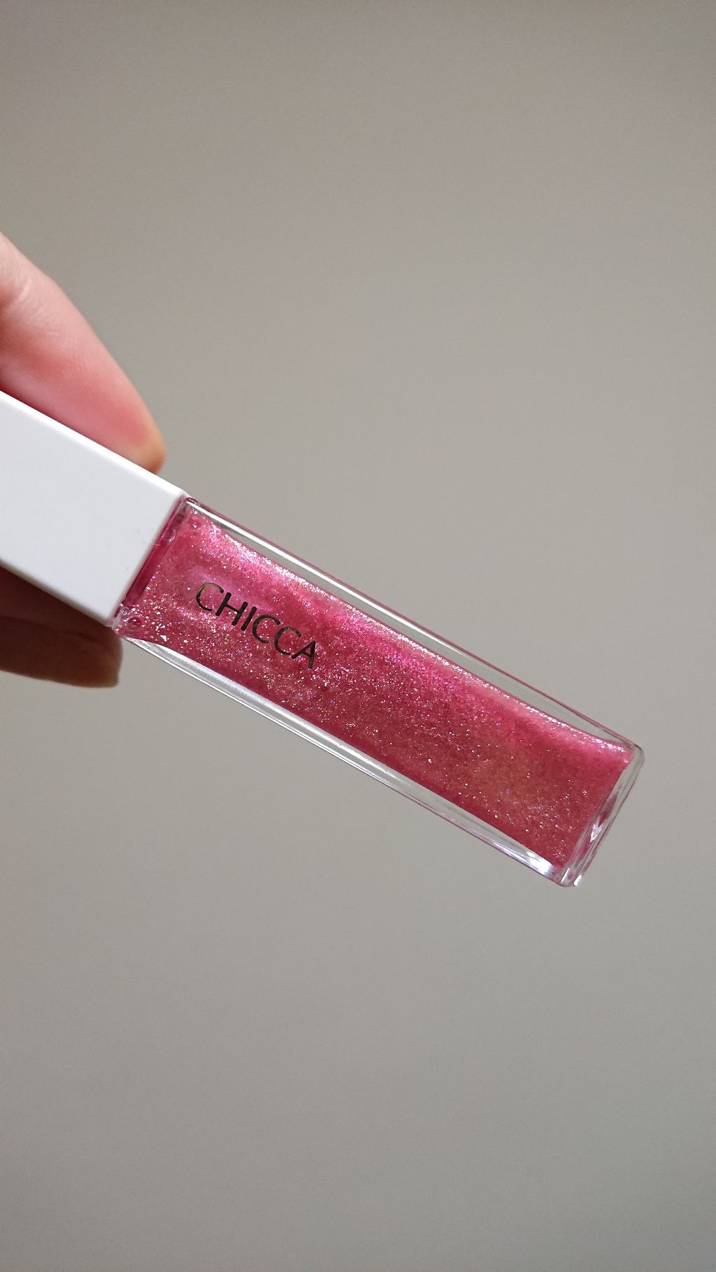 メスメリック グロスオン 16 ピンクエレファント/CHICCA/リップグロスを使ったクチコミ（3枚目）