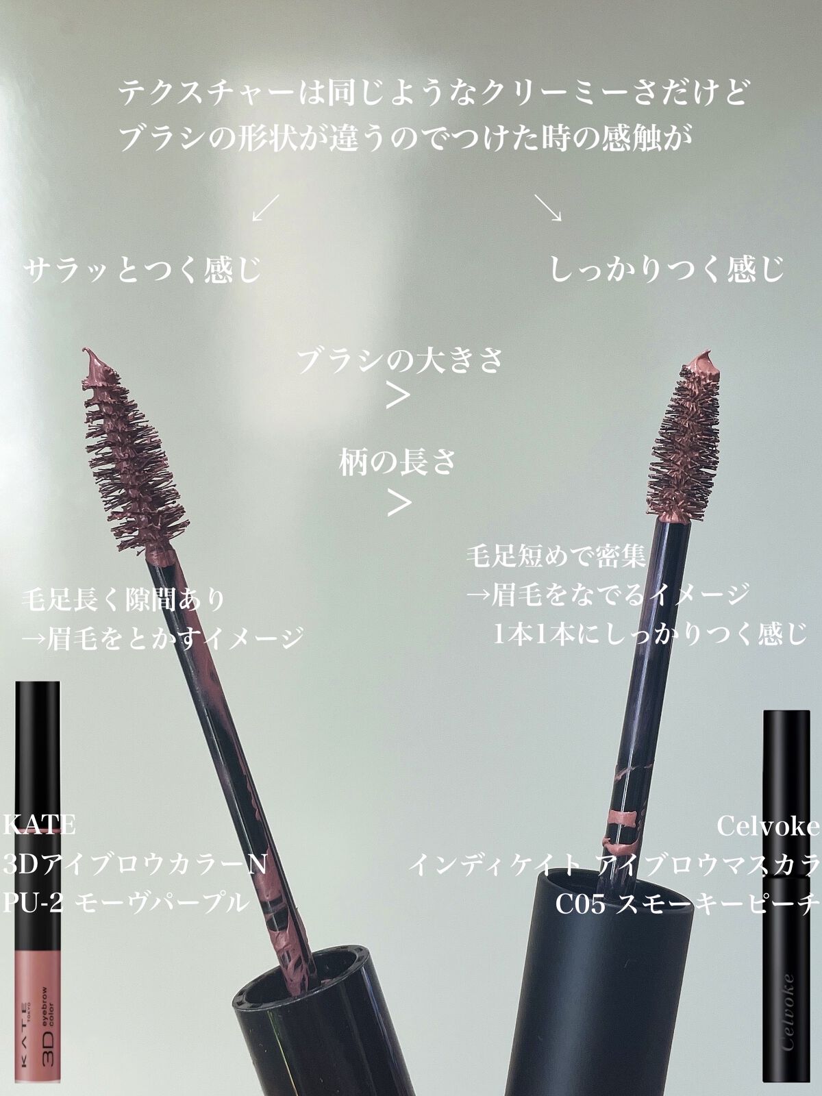 セルヴォーク インディケイトアイブロウマスカラ C/Celvoke/眉マスカラを使ったクチコミ（3枚目）