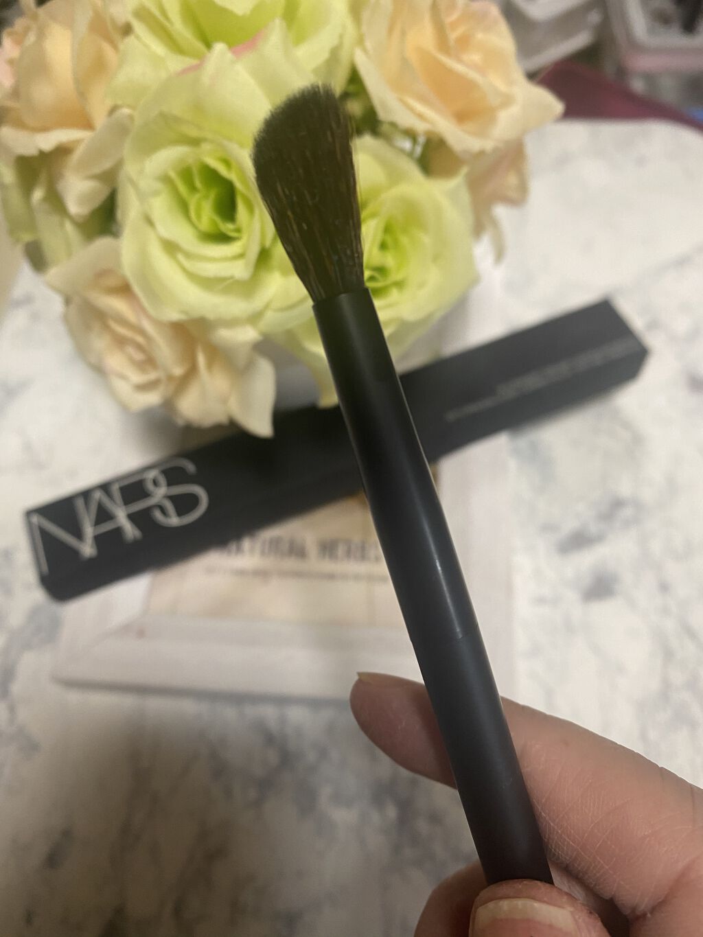クリームブレンディングブラシ #12/NARS/メイクブラシを使ったクチコミ（2枚目）