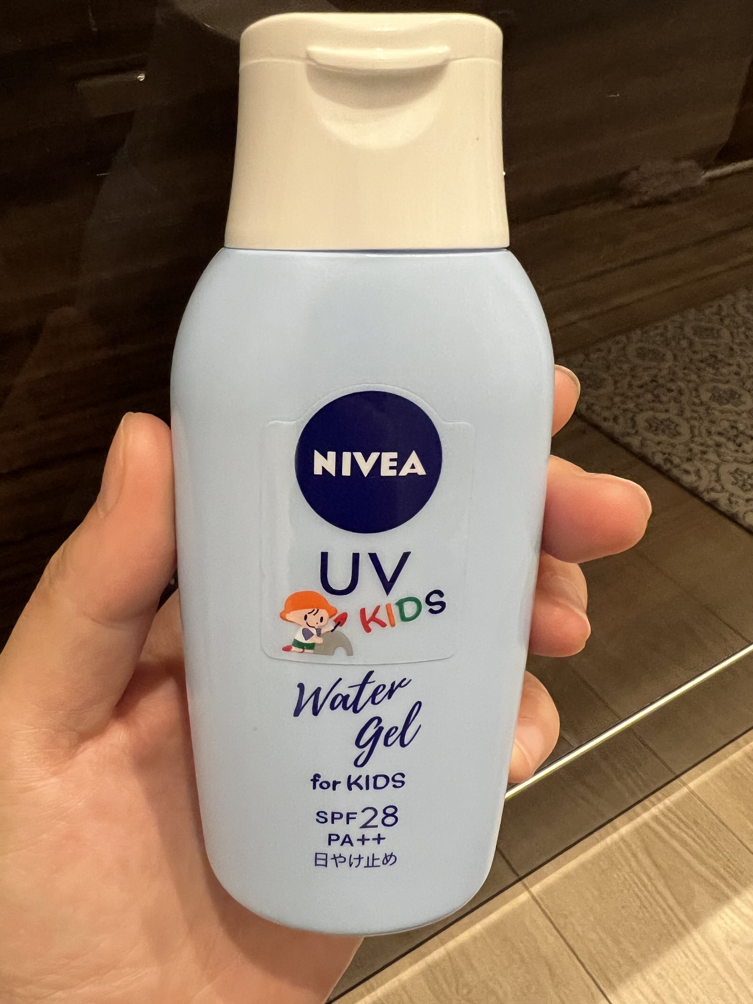 ニベアUV ウォータージェル こども用 SPF28/ニベア/日焼け止めジェルを使ったクチコミ（1枚目）