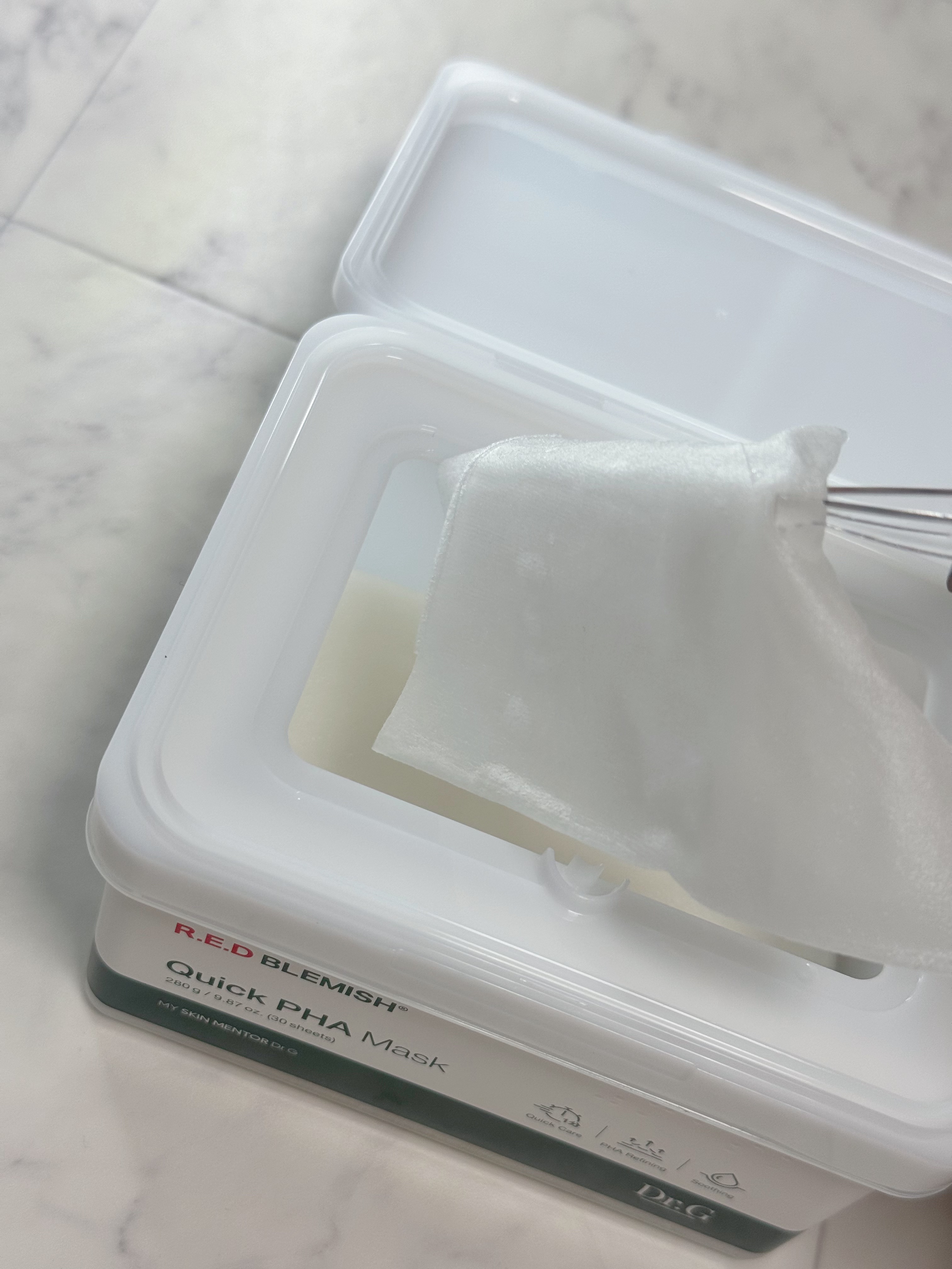 レッドブレミッシュクイックPHAシートマスク/Dr.G/シートマスク・パックを使ったクチコミ（2枚目）